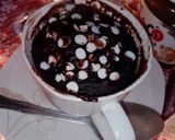 A picture of step 7 of 2 mint choco mug cake.