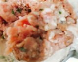 Hình bước làm 1 của món Há cảo hoa hồng