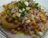 A picture of step 11 of Ragda patties.