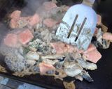 Une image de l'étape 9 de Trio de poissons marinés à la plancha.