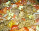 A picture of step 2 of No oil Meat sauce.