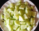 A picture of step 2 of Matar Dal Cucumber Curry.