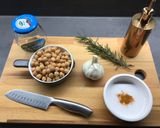 Foto del passaggio 1 della ricetta Crema di ceci con gamberi piccanti