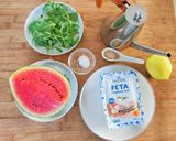 Foto del passaggio 1 della ricetta Insalata di cocomero e feta greca