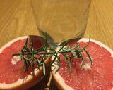 A picture of step 1 of Grapefruit mocktail.