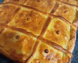 Foto del paso 7 de la receta: Empanada de jamón serrano con pimientos asados y queso de cabra