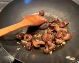 Easy homemade stir fry honey and soy egg noodles with mushrooms recipe step 2 photo