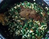 A picture of step 5 of Palak paneer bhurji.