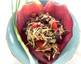 รูปขั้นตอนการทำที่ 2 ของ ยำหัวปลีย่างหมูสับ🌶️🧄