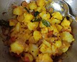 A picture of step 3 of Poori bhaji.