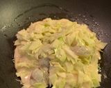 A picture of step 6 of Okonomiyaki.
