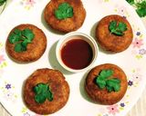A picture of step 8 of Peas stuffed Patties.