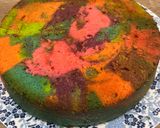 Foto langkah ke 10 dari resep Bolu marmer rainbow.