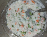 A picture of step 2 of Curd Poha.