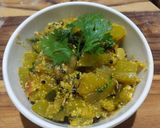 A picture of step 7 of Dahi wale kaddu.