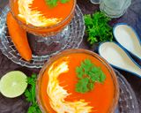 गाजर अदरक सूप (Carrot Ginger Soup recipe in Hindi) रेसिपी चरण 11 फोटो