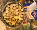 A picture of step 1 of Loaded Potato Soup.