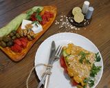 عکس مرحله 7 از دستور لقمه رژیمی تخم مرغ و جو دوسر پرک