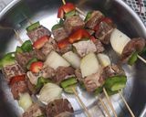 Foto langkah ke 2 dari resep Sate Saikoro (Shashlik).