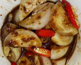 Hình bước làm 3 của món Canh Rau Muống Cà Dầm Tương