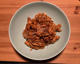 Foto del paso 8 de la receta: Fetuccini de arroz con pollo y salsa de cacahuetes