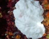 A picture of step 2 of Beetroot Rava Uttapam.