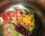 A picture of step 3 of Sprouted moong sabji with Roti.