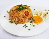 Hình bước làm 2 của món Cơm chiên kim chi
