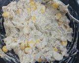 A picture of step 1 of Chicken ranchi dressing sauce sandwiches.