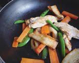 รูปขั้นตอนการทำที่ 4 ของ ผัดสันในไก่กับสลัดปูอัดกรีกโยเกิร์ต #คลีน