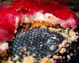 A picture of step 6 of Mascarpone, Cream, and Berry Cheesecake.