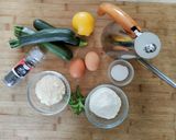 A picture of step 1 of Zucchini Fritters.