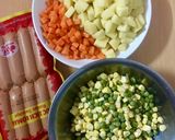Hình bước làm 1 của món 🥗Russian salad (salad nga) 🥙