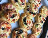 A picture of step 7 of My best ever pizza party buns❤️.