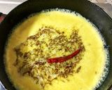 A picture of step 2 of Punjabi kadhi pakodi.