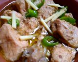 A picture of step 5 of White chicken karhai.