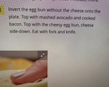 A picture of step 3 of Boneless bacon egg & cheese.