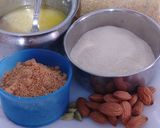 A picture of step 1 of Suji & Broken wheat Halwa.