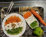 A picture of step 5 of Tricolor nutritious Uttapam.