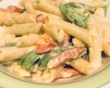 A picture of step 3 of Rasta Pasta.