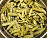 A picture of step 1 of Cluster Beans Curry - Andhra Style.