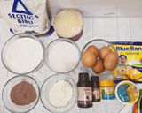 Foto langkah ke 1 dari resep Bolu marmer coklat (OVEN TANGKRING).
