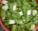 A picture of step 1 of Spring onion paratha.