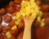 A picture of step 5 of Meatballs and Pineapple Sandwiches.