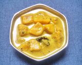 कच्च्या केळ्याचा कुर्मा रेसिपी स्टेप 5 फोटो 