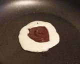A picture of step 6 of Vickys Chocolate Stuffed Pancakes, GF DF EF SF NF.
