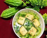 Hình bước làm 3 của món Canh Khổ Qua Nấu Đậu Hủ Cá