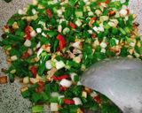 Hình bước làm 2 của món Đậu phụ tẩm hành