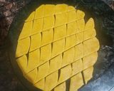 A picture of step 3 of Dal Dhokli.
