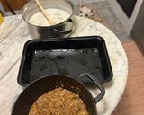 A picture of step 2 of Lasagna with Pork Rib Ragù and Sautéed Mushrooms.